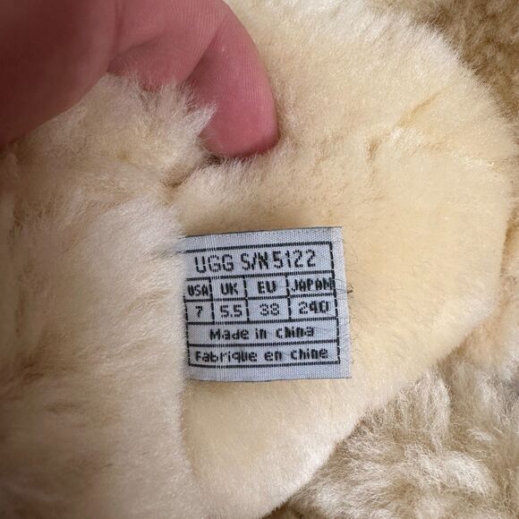 UGG Whitley Tall Brown Suede Boots Lace Up Sheepskin Wool Lining Size 7 Clean - Picture 7 of 9